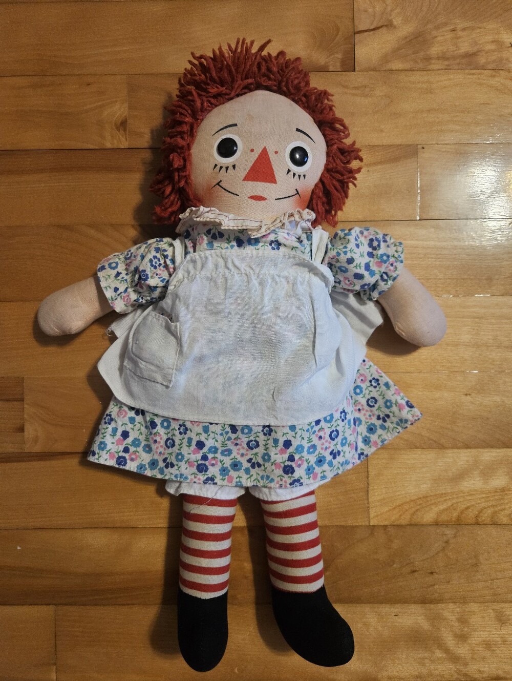 Knickerbocker Raggedy Ann Doll 16" Vintage 1960's